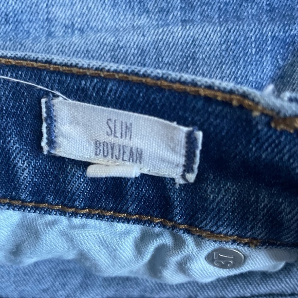 Madewell Slim Boyjean Boyfriend Distressed Mid Rise Medium Wash Jeans Sz 28 - Picture 5 of 8